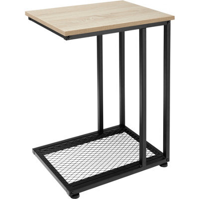 Tectake Bedside Table Eton - Industrial Style, 48 X 35 X 66 Cm - Industrial Wood Light, Oak Sonoma - image 1