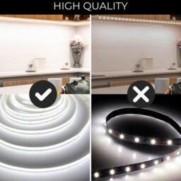 Wood Panel Co Cob Led Strip Lights Cool White 6500K 2 X 5 Meter Reels, Flexible, Cuttable And Dimmable - thumbnail 2