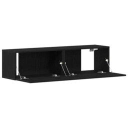 Berkfield Tv Cabinet Black Oak 120X30X30.5 Cm Engineered Wood - thumbnail 5