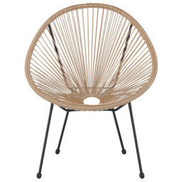 Beliani Garden Chair Acapulco Ii Pe Rattan Natural - thumbnail 5