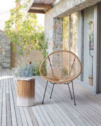 Beliani Garden Chair Acapulco Ii Pe Rattan Natural - thumbnail 2