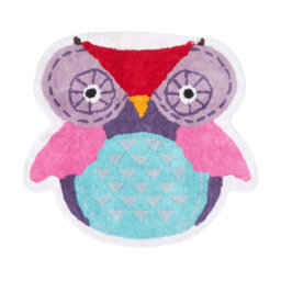 Homescapes Cotton Tufted Owl Kids Rug - thumbnail 1