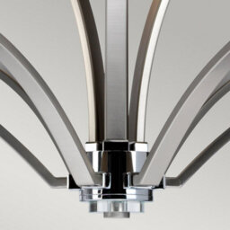 Luminosa Lighting Elstead Prospect Park 9 Light Multi Arm Chandelier Satin Nickel, Chrome Finish, E27 - thumbnail 5