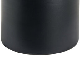 Wyld And Coco Novahome Geometric Black Metal Side Table With Raised Edge, Compact Round (W45 X D45 X H46Cm) - thumbnail 5