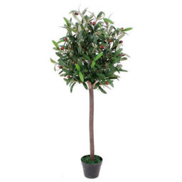 Leaf 90Cm Artificial Olive Bay Style Topiary Fruit Tree - thumbnail 1