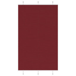 Berkfield Pleated Blind Bordeaux Red 120X200 Cm Fabric Width 119.4 Cm Polyester - thumbnail 1