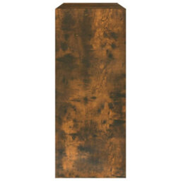 Berkfield Book Cabinet/room Divider Smoked Oak 80X30X72 Cm - thumbnail 4