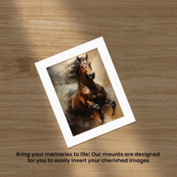 Ak Frames 50X40Cm White Picture Mounts To Fit 40X30Cm Aperture Size - Mount Board Only (No Frame Included) - thumbnail 5