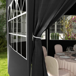 Outsunny 3.9M Outdoor Gazebo Canopy Party Tent With 6 Removable Side Walls - thumbnail 9