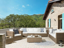 Beliani Outdoor Cushion Cover Set Maestro Ii Off-White - thumbnail 2
