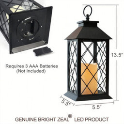 Bright Zeal Set Of Two 34Cm Tall Decorative Candle Lanterns - thumbnail 4