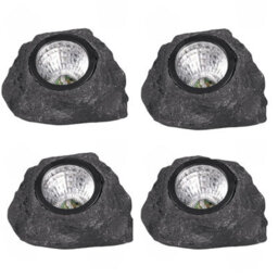 Amorly 4 Pack Solar Rock Landscape Lights,ip65 Waterproof Fake Stone Solar Lights,warm White Led Outdoor Ground Lighting For Garden - thumbnail 9