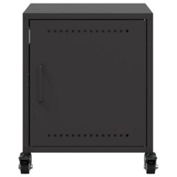 Berkfield Bedside Cabinets 2 Pcs Black 36X39X43.5 Cm Steel - thumbnail 6