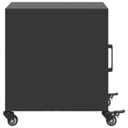 Berkfield Bedside Cabinets 2 Pcs Black 36X39X43.5 Cm Steel - thumbnail 7
