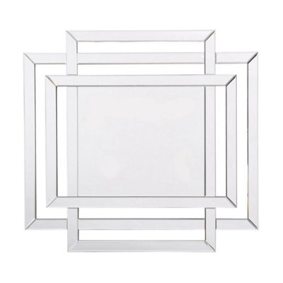 Buttercup Farm Farley Tri Rectangle Frame Mirror - Glass/mdf - L1.9 X W100 X H110 Cm - image 1