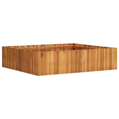 Berkfield Garden Raised Bed 100X100X25 Cm Solid Acacia Wood - image 1