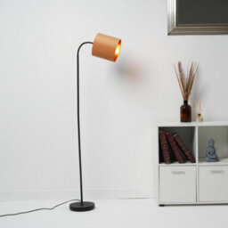 K Living Hove Floor Lamp With Ochre Shade
