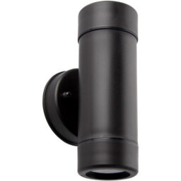 Up & Down Twin Outdoor Ip44 Downlight - Dimmable 2 X 7W Gu10 Led - Black - thumbnail 1