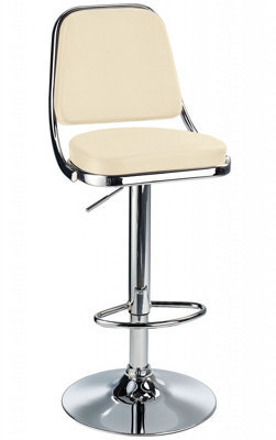 Romano Breakfast Bar Stool Cream Rest Height Adjustable. - image 1