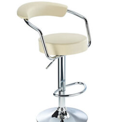 Romano Breakfast Bar Stool Cream Rest Height Adjustable. - thumbnail 2