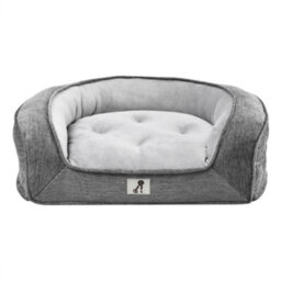 All Pond Solutions All Pet Solutions Duke Luxury High Density Foam Sofa Dog Bed Grey Large
