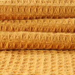 Ehc Waffle Throws For Sofa Armchair Blanket Single Bed Cover, 125 X 150Cm - Ochre - thumbnail 4