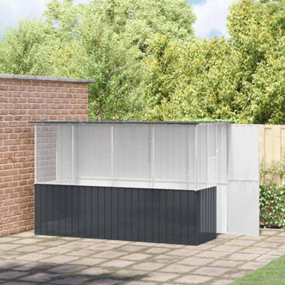 Walplus Anthracite Bird Cage 315X167X200Cm Galvanised Steel Outdoor Pet Home - image 1