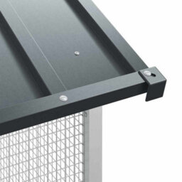 Walplus Anthracite Bird Cage 315X167X200Cm Galvanised Steel Outdoor Pet Home - thumbnail 9