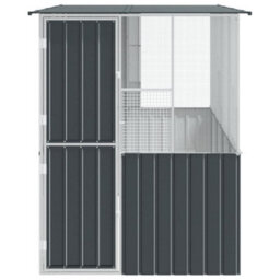 Walplus Anthracite Bird Cage 315X167X200Cm Galvanised Steel Outdoor Pet Home - thumbnail 6