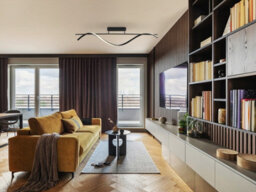 Luminosa Lighting Luminosa Boa Integrated Led Semi Flush Ceiling Light Black 3000K - Uk Stock - thumbnail 2