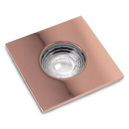 4 Pack - Copper Gu10 Square Fire Rated Downlight - Ip65 - Se Home - thumbnail 2