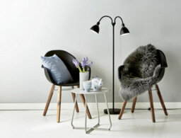 Nordlux Ray Metal Floor Lamp Dual Head Black,mains - thumbnail 2