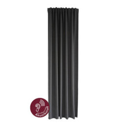Bricoflor Blackout Curtain With Concealed Loops  - Grey - 2,45 X 1,40 M - Plain - thumbnail 7