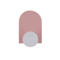 Keypak 5 Pack Colour Pop Decorative Adhesive Wall Coat Hooks - Pink & White - Coat & Accessory Hooks For Kids Room, Nursery - thumbnail 2