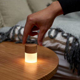Gingko Lemelia Led Desk Light White Ash Wood Modern Table Lamp - thumbnail 2