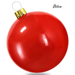 Urbn-Living Urbnliving Diameter 65Cm Red Inflatable Christmas Bauble Ball Decoration Xmas Tree Outdoor Hanging Ornaments
