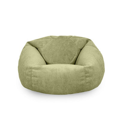 rucomfy Beanbags Rucomfy Indoor Classic Velora Adult Bean Bag Chair - Green Large Bean Bag Seat - image 1