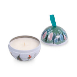 Heart and Home Christmas Tin Soy Candle - Christmas Tree Fragrance - 20 Hours Burn - thumbnail 3