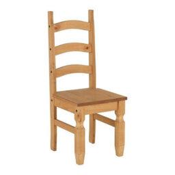 Seconique Corona Pair Of Chairs In Distressed Wax Pine Finish - thumbnail 5
