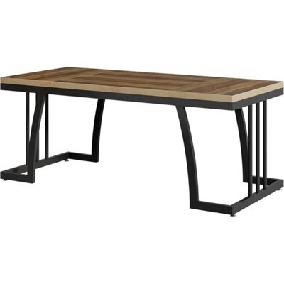 Large Metal Frame Executive Office Desk - image 1
