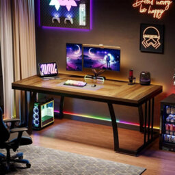 Large Metal Frame Executive Office Desk - thumbnail 5