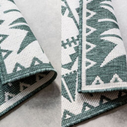 The Rugs Dynamic Reversible Indoor & Outdoor Rug Polypropylene Oriental Rug In Green - thumbnail 5