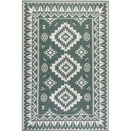 The Rugs Dynamic Reversible Indoor & Outdoor Rug Polypropylene Oriental Rug In Green