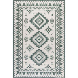 The Rugs Dynamic Reversible Indoor & Outdoor Rug Polypropylene Oriental Rug In Green - thumbnail 2