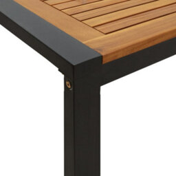 Berkfield Garden Table With U-Shaped Legs 180X90X75 Cm Solid Wood Acacia - thumbnail 6