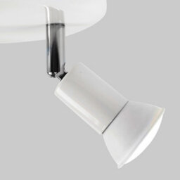 Valuelights White Ceiling Bar Spotlight And Gu10 Spotlight Led 5W Cool White 6500K Bulbs - thumbnail 3