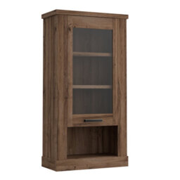 Furniture To Go Corona Wall Display Cabinet In Tabak Oak - thumbnail 1