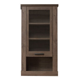 Furniture To Go Corona Wall Display Cabinet In Tabak Oak - thumbnail 2