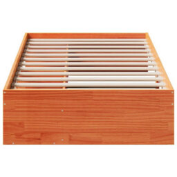 Berkfield Stylish Day Bed Without Mattress Wax Brown 90X200 Cm Solid Wood Pine - thumbnail 5