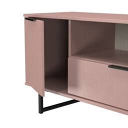 Beijing 2 Door 1 Drawer Wide Tv Unit In Kobe Pink (Ready Assembled) - thumbnail 6